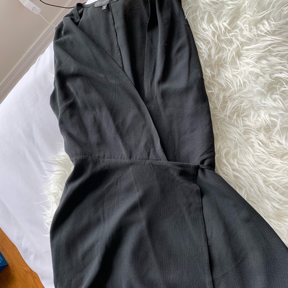 Black low cut midi dress - Picture 2 of 5